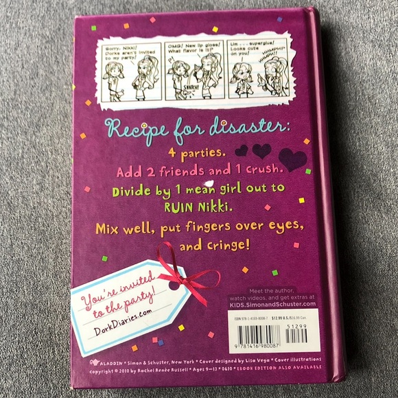 Dork Diaries #2 ~ Tales From a Not-So-Popular Party Girl - Picture 2 of 8